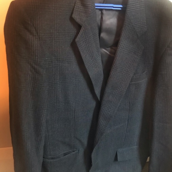 Vintage Eaton Man grey plaid wool blazer - Picture 2 of 8